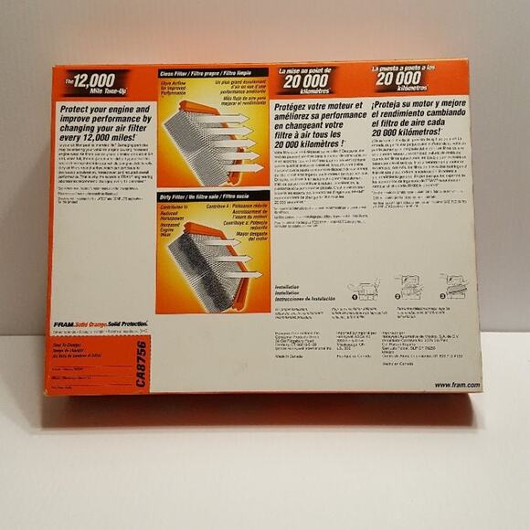 FRAM CA8756 Extra Guard Flexible Rectangular Panel Air Filter.  New, open box. - Picture 3 of 8